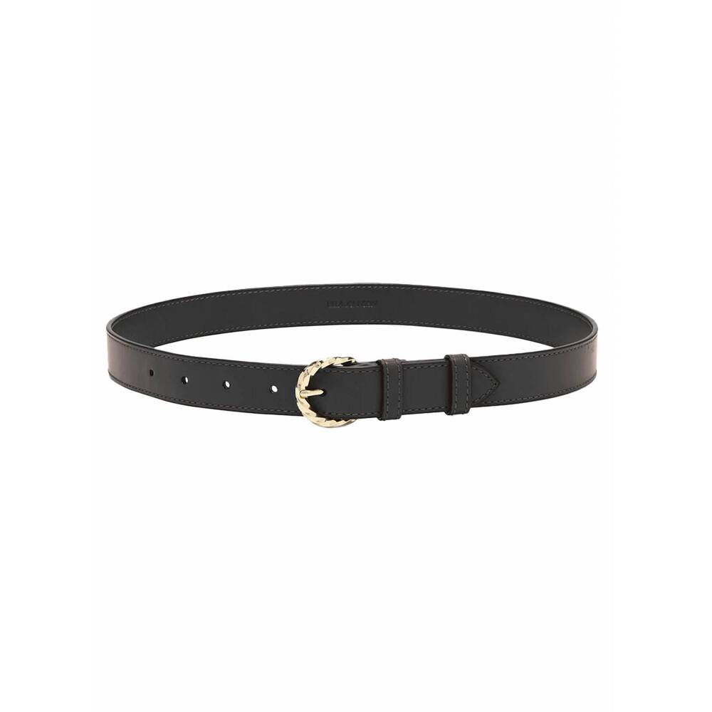 NEW ULLA JOHNSON gia twisted buckle belt in noir